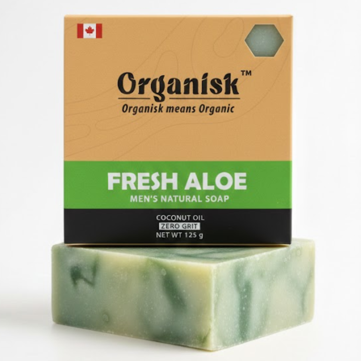 All Natural Men's Bar Soap - Fresh Aloe Soap - Net Weight 5oz