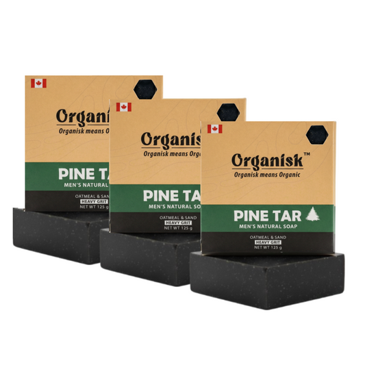 All Natural Men's Bar Soap - Pine Tar Soap (Pack Of 3)