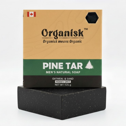 All Natural Men's Bar Soap - Pine Tar Soap - Net Weight 5oz
