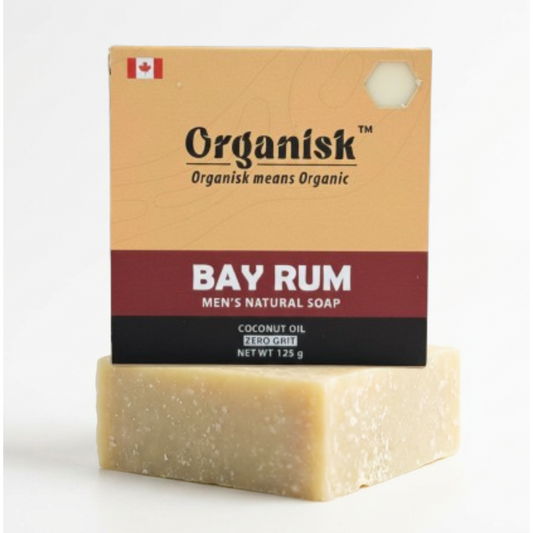 All Natural Men's Bar Soap - Bay Rum Soap - Net Weight 5oz