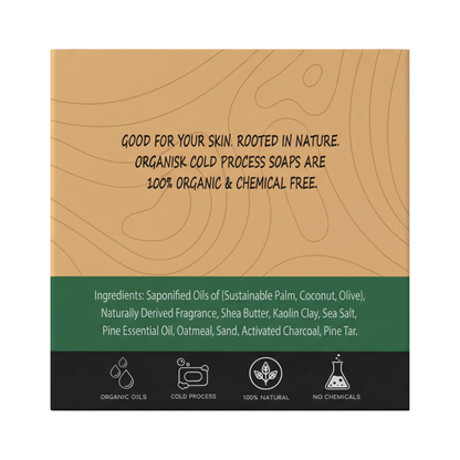 All Natural Men's Bar Soap - Pine Tar Soap - Net Weight 5oz