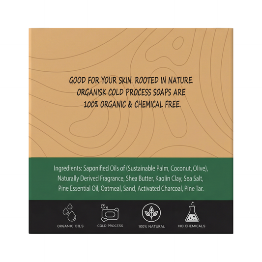 All Natural Men's Bar Soap - Pine Tar Soap (Pack Of 3)