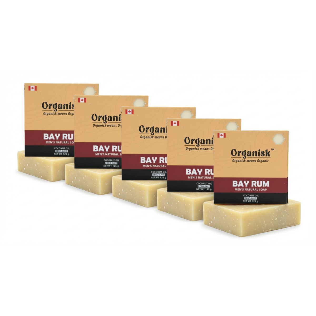 All Natural Men's Bar Soap - Bay Rum Soap (Pack Of 5)