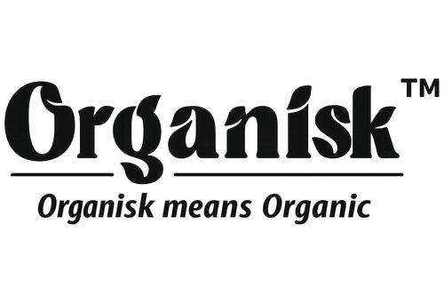 Logo of Organisk with tagline 'Organisk means Organic' on a white background