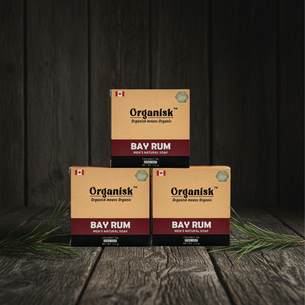 All Natural Men's Bar Soap - Bay Rum Soap (Pack Of 3)