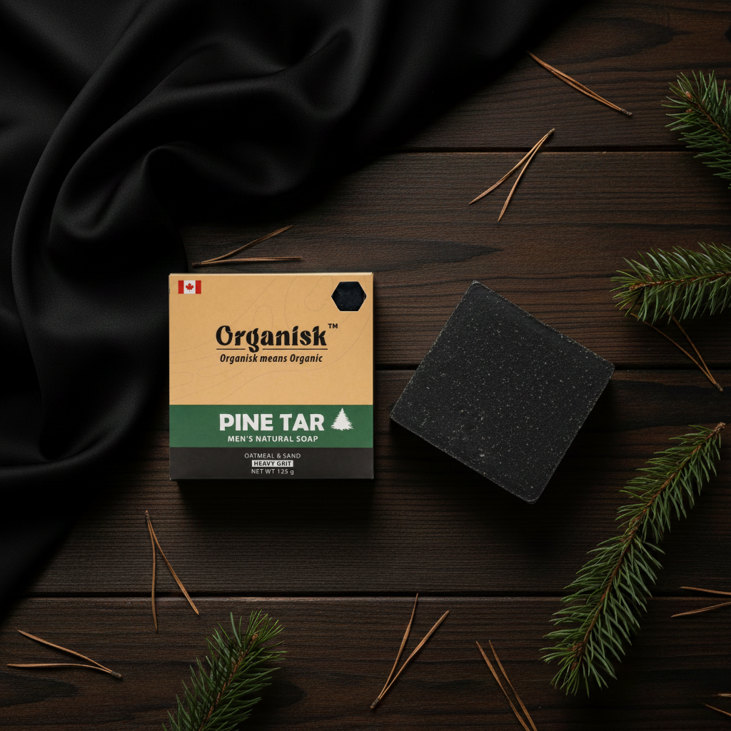 All Natural Men's Bar Soap - Pine Tar Soap - Net Weight 5oz